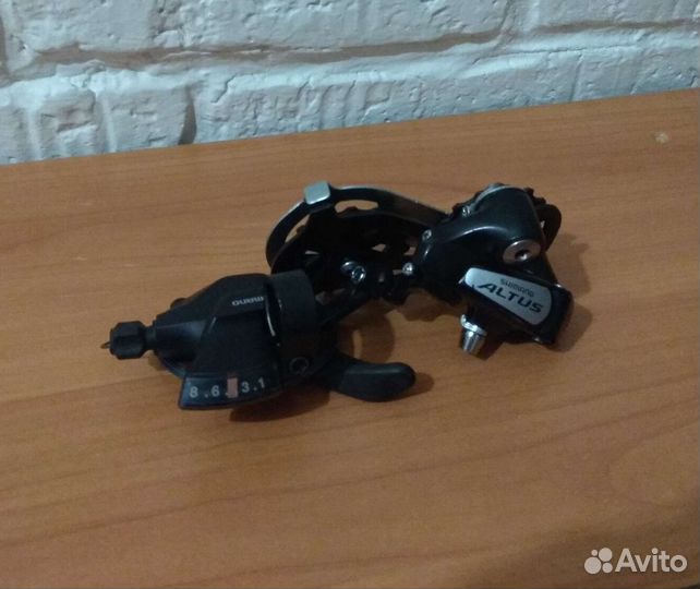 Трансмиссия shimano 2 на 8, с вело Trek