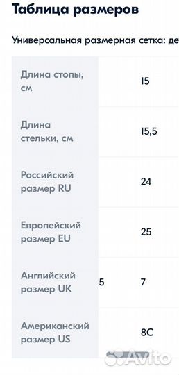 Босоножки для девочки 24 размер
