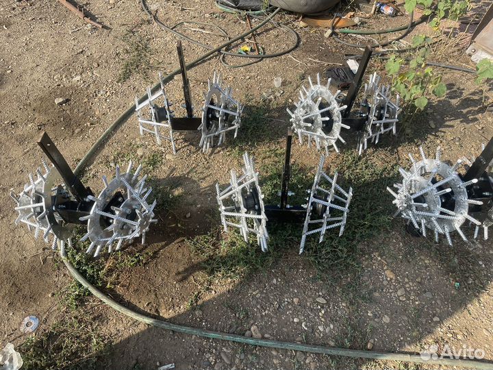 Ежики окучники картофеля усиленные на ступицах