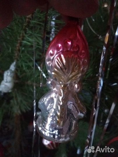 Стеклянная ёлочная игрушка Снегурочка в кокошнике