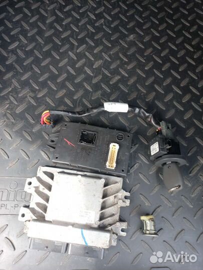 Эбу комплект renault logan 1.6 16v k4m