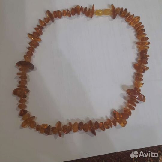 Бусы из янтаря времён СССР
