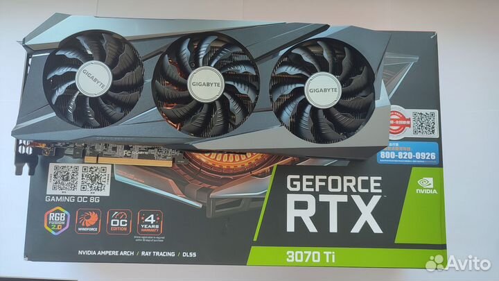 Видеокарта gigabyte rtx 3070 ti gaming oc 8gb