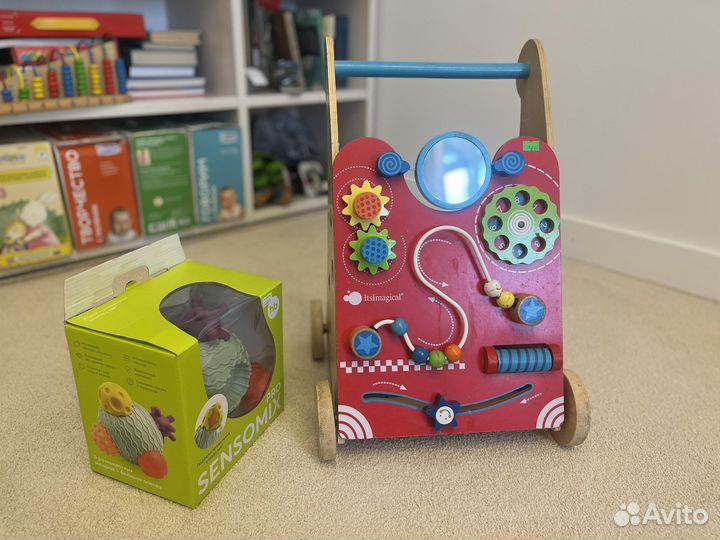 Бизиборд каталка ходунки itsimagical + мячи