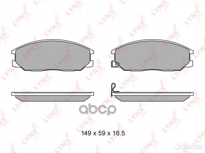 Колодки тормозные hyundai H-1/santa FE/trajet/S