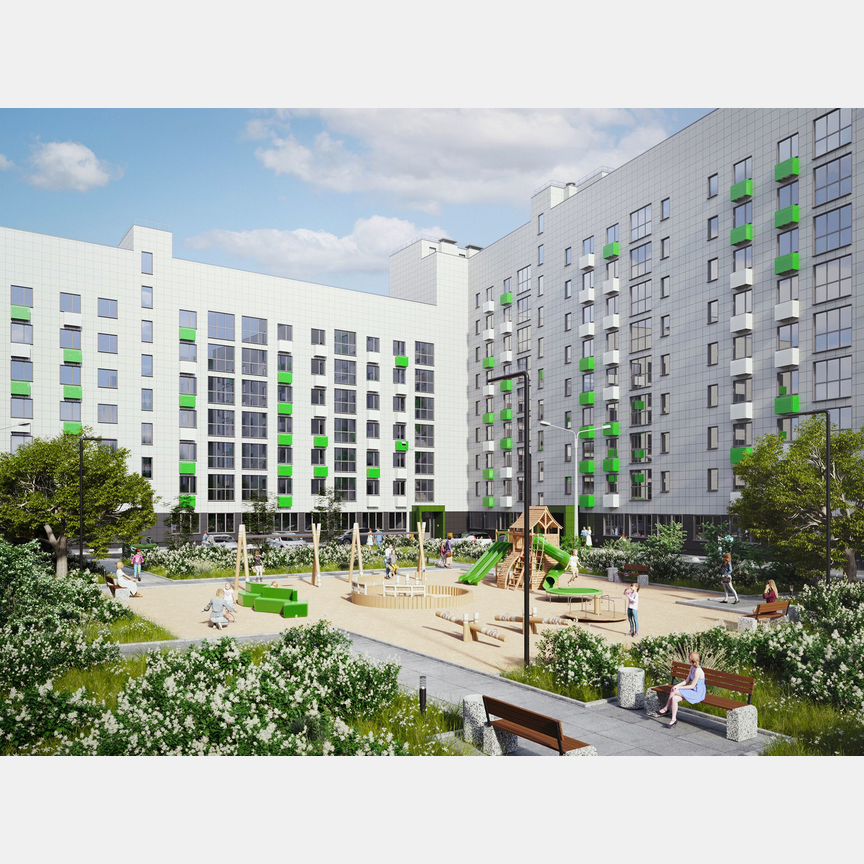 1-к. квартира, 34,7 м², 6/9 эт.