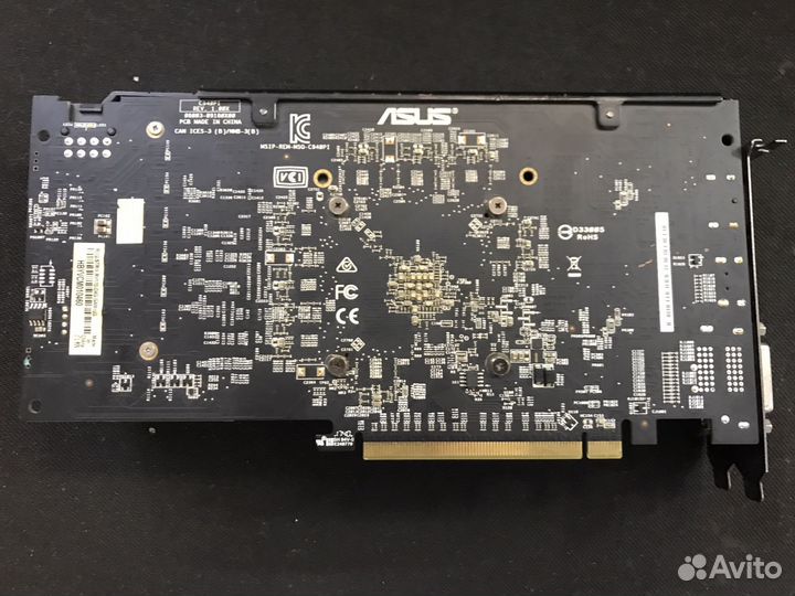Видеокарта asus ROG strix RX 570 4GB