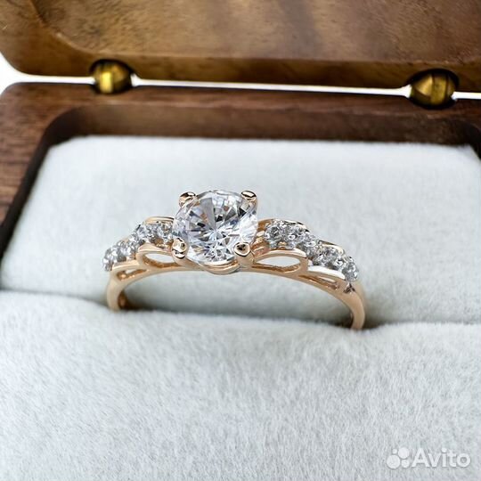 Кольцо с фианитами. Размер 17,5, №Z379051N1