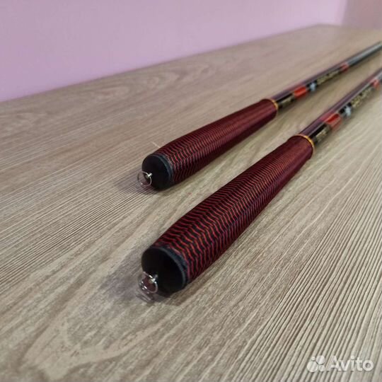 Удочка телескопическая 6,3 м легкая. Red-fox