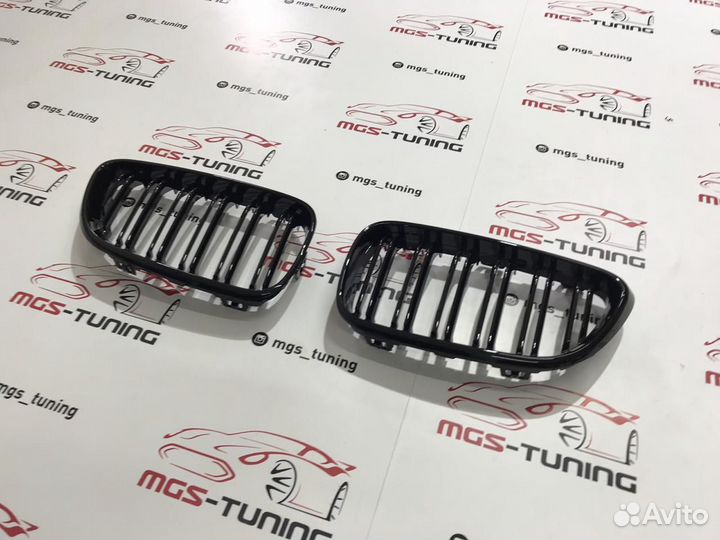 Решетка BMW 2 Series f22 13+ Черный глянец