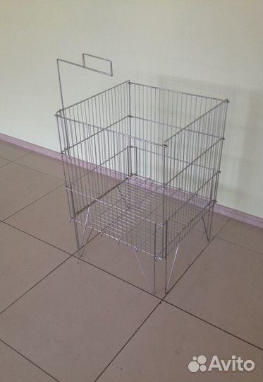 Корзина металлическая складная 60х60 см