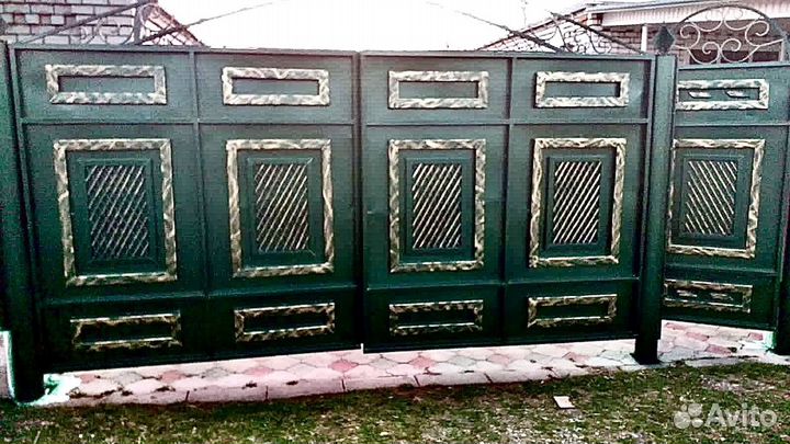 Покраска ворот, сварочные работы