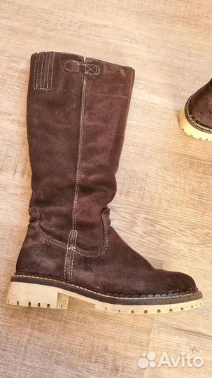 Зимние женские сапоги 38 натуральная замша