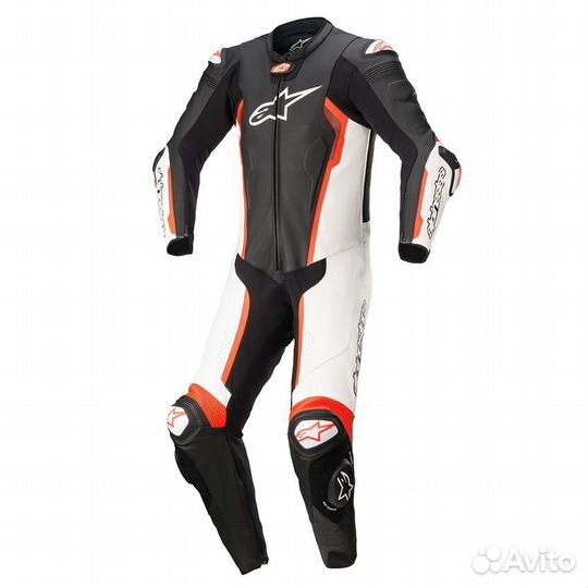 Alpinestars Missile V2 1PC Black-white-red fluo