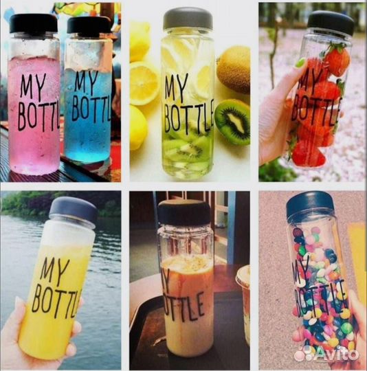 Бутылочка с чехлом ассорти