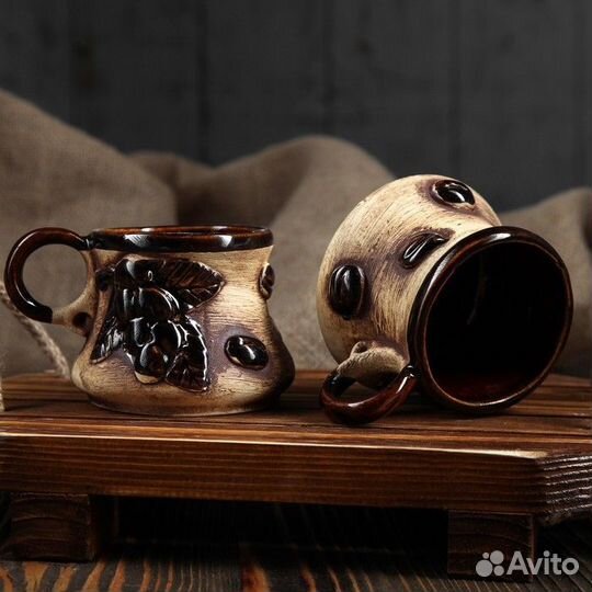 Кофейный набор ручной работы из керамики