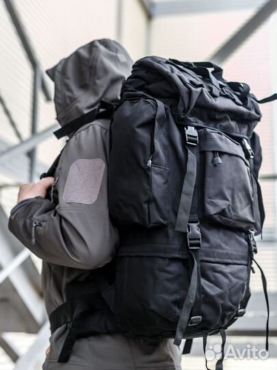 Рюкзак тактический станковый 75 л., чёрный