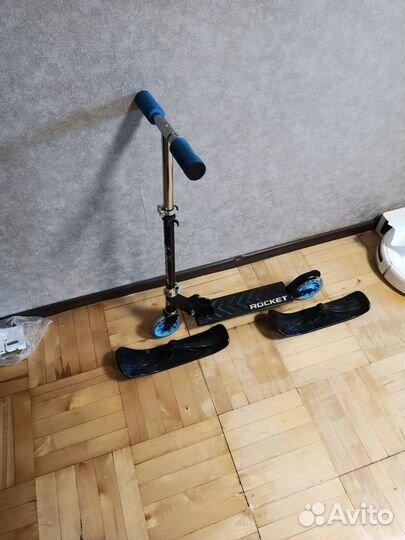 Самокат-снегокат детский