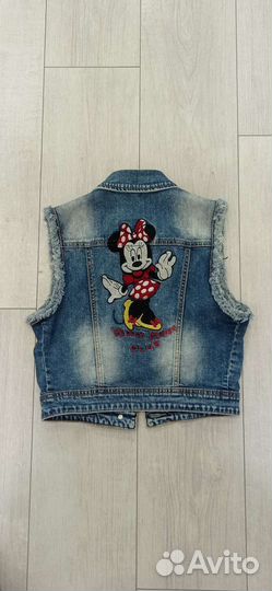 Джинсовая безрукавка 134-146