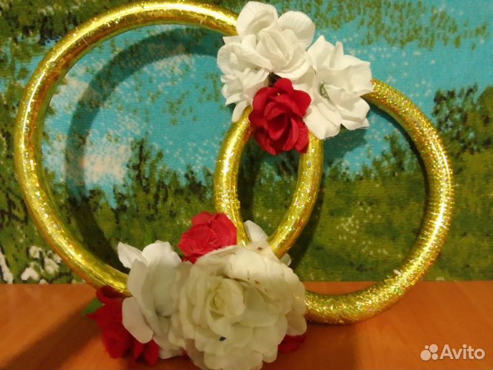 Кольца на машину свадебные