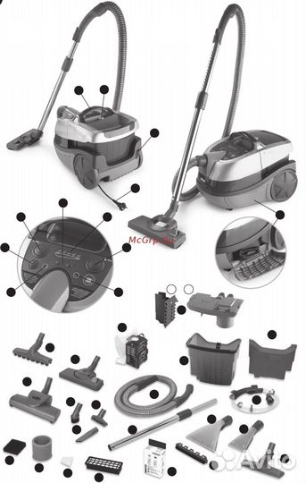 Моющий пылесос zelmer aquawelt plus 1700w