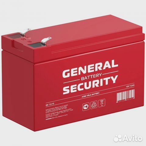 �Аккумулятор General Security GS 7.2-12