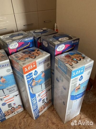 Каркасный бассейн 305 76 новый с фильтром насосом