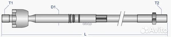 Тяга рулевая перед лев voax8016 Moog