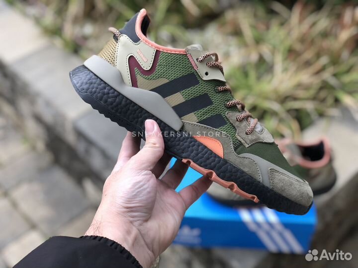 Кроссовки Adidas Nite Jogger Brown Dark Green