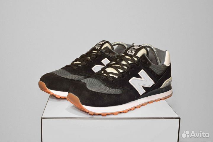 New Balance 574 (42-46, Черные, Тренд сезона)