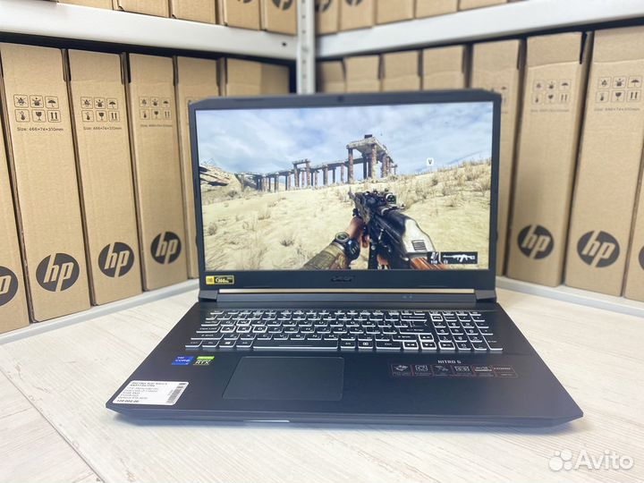 Игровой ноутбук Acer Nitro RTX 3070 17.3 i7-11GEN