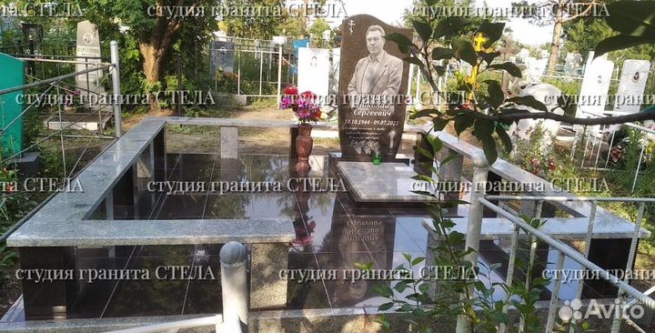 Памятники из гранита. Установка. Облагораживание