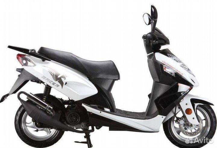 Скутер racer RC150T-15 stells(белый)