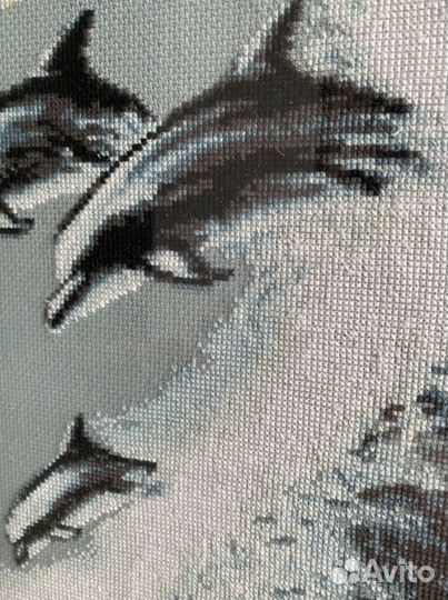 Картина вышитая крестом, крестиком