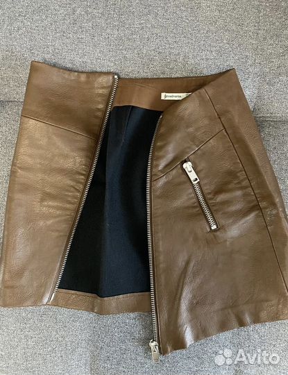 Юбка кожаная Stradivarius