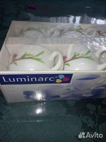 Набор,чашка с блюдцами, Люминарк, пр-во Франция