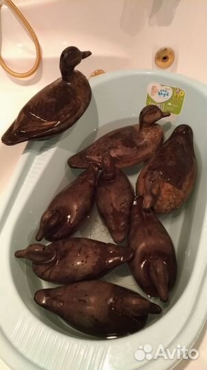 Чучела уток резиновые, комплект 8 шт