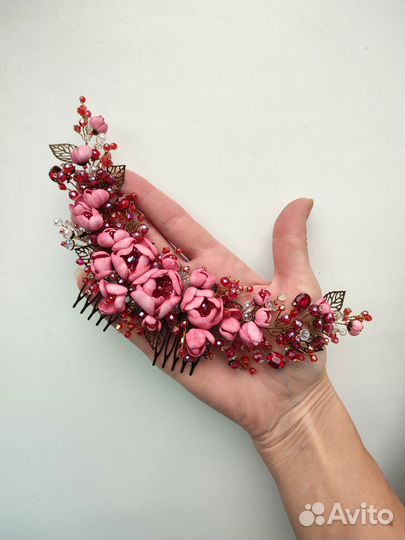 Цветочный ободок, венок, гребень для волос