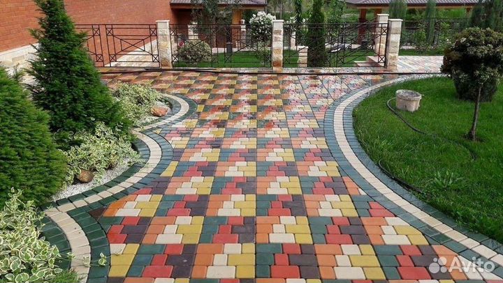 Тротуарная плитка паутина