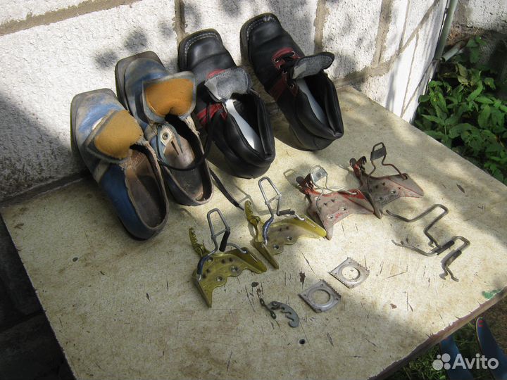 Лыжи беговые, палки, ботинки, крепления и прочее