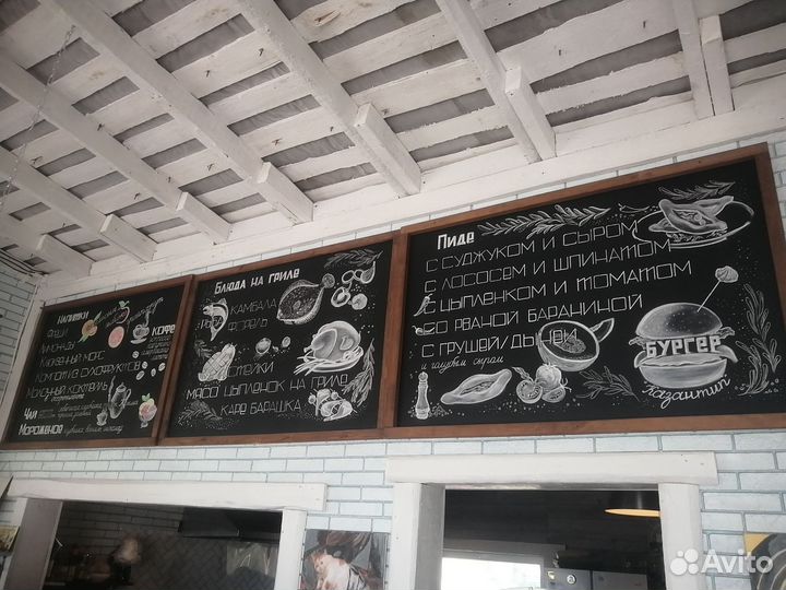 Меловая роспись для баров, кафе