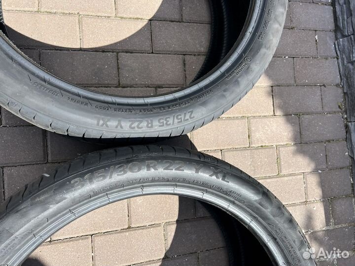 Continental ContiPremiumContact 6 315/30 R22 и 275/35 R22 107Y