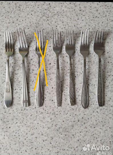 Ложки и вилки нержавейка СССР