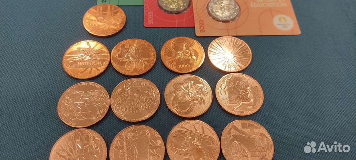 Монеты коллекционные Европа Франция олимпиада