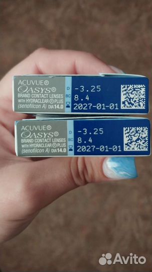 Контактные линзы acuvue oasis