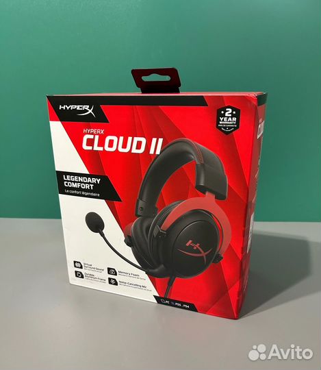 Игровые наушники новые HyperX Cloud 2