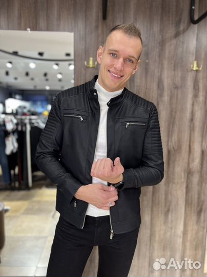 Кожаная куртка мужская