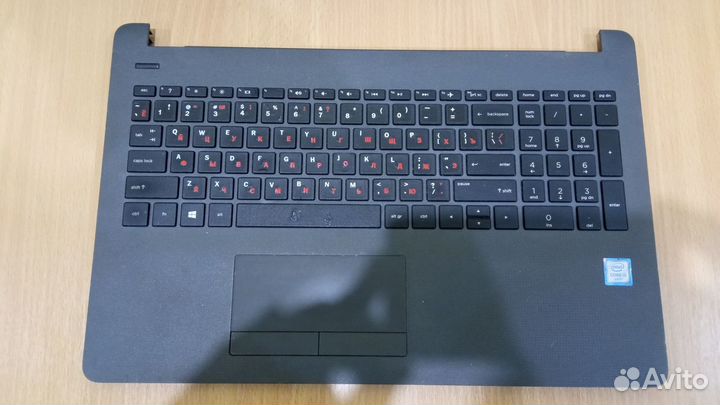 Топкейс для HP 250 G6 с клавиатурой и тачпадом
