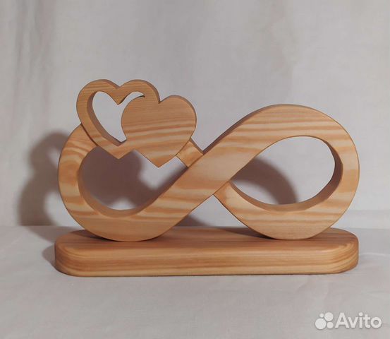 Бесконечная любовь, подарок сувенир из лиственницы