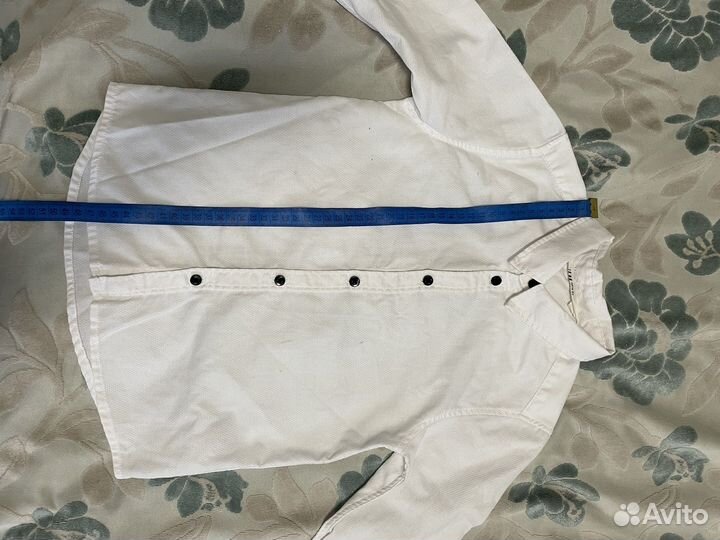 Рубашка белая h&m 116 с бабочкой